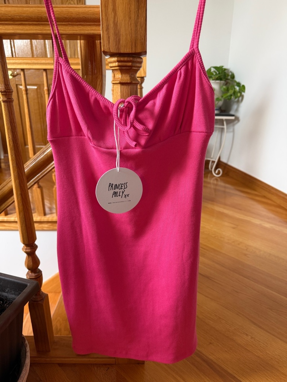 Princess Polly Hot Pink Spaghetti Strap Dress